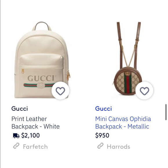 Gucci White Print Backpack - Picture 16 of 16